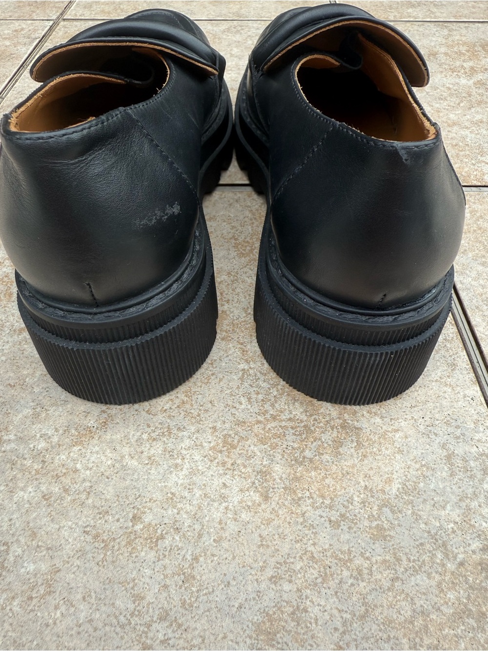 Voile Blanche Elaiza black leather chunky loafers - Picture 8 of 16